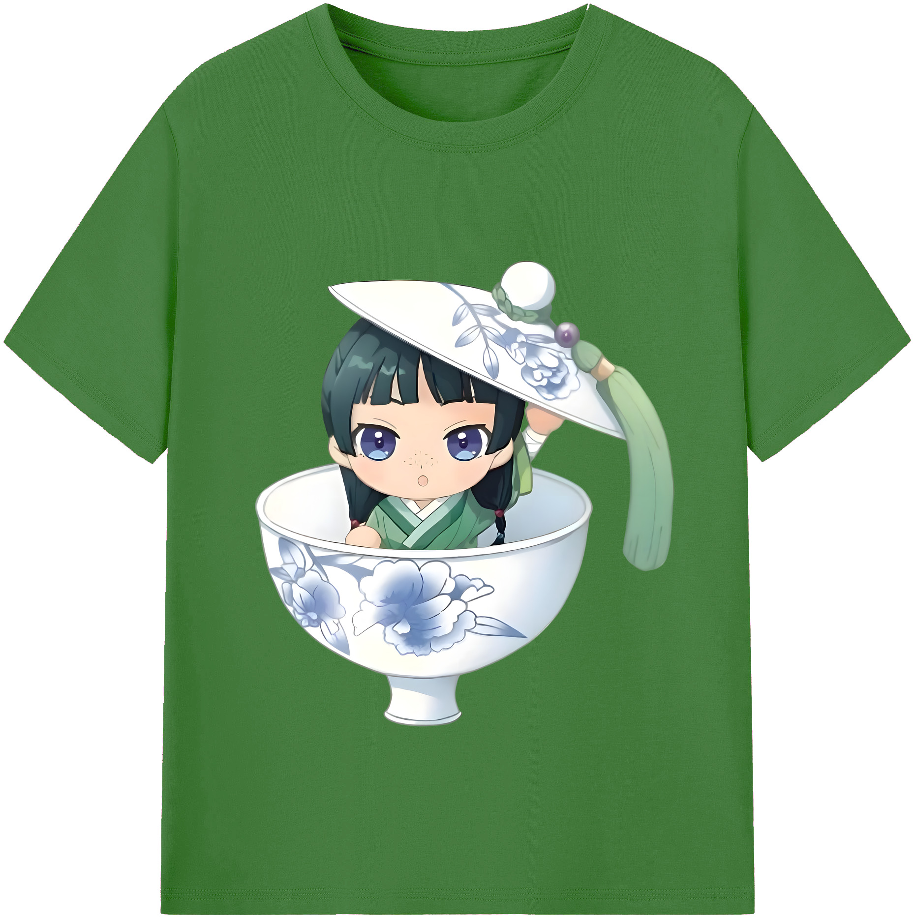 （画像用） 薬屋のひとりごと The Apothecary Diaries レディースカジュアルプリントTシャツ（綿100％）